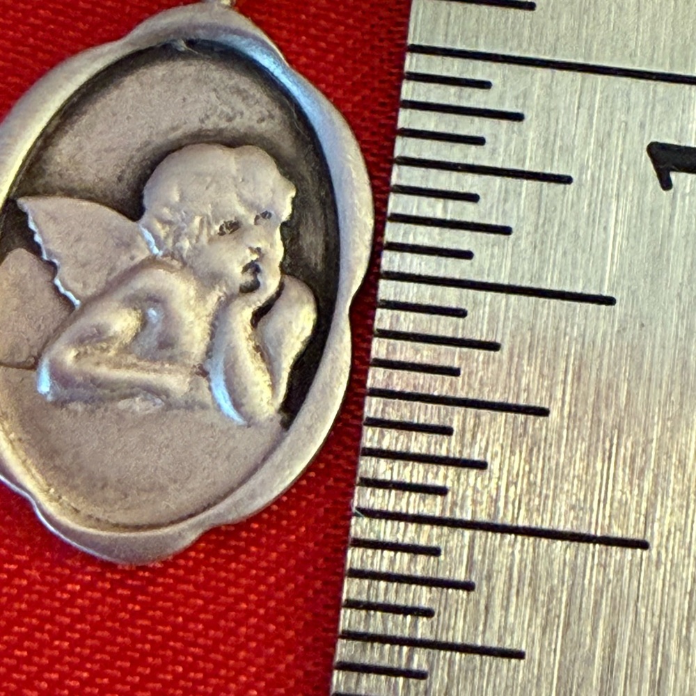 WOW POSHMARK Authentic NWOT Me&Ro Sterling Silver Angel Pendant Necklace & pouch - Picture 10 of 16